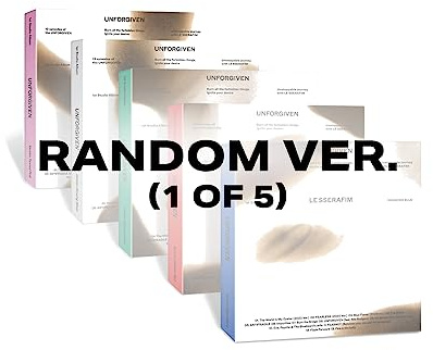 [WEVERSE POB] LE SSERAFIM - 1st Studio Album UNFORGIVEN [COMPACT ver.] + Pre-Order Benefit (Random ver : 1 Photocard)