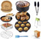 Accesorios Freidora Sin Aceite, Accesorios Airfryer compatibles con Freidora sin Aceite Cecotec/COSORI/NINJA air fryer/PHILIPS/Accesorios freidora de aire Air fryer (14pcs+50 Papel Freidora Aire)