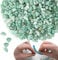 XIANNVXI 400 Pcs Drilled Green Aventurine Beads for Crafting,5-8mm Irregular Tumbled Gemstone Crystal Chip Loose Craft Green Beads for Jewelry Making