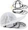 Lavar Gorras lavadora, Lavadora de Gorras de Béisbol, Jaula Limpiadora Plegable para Cachuchas en Lavadora y Lavavajillas - Protector y Soporte para Sombreros con Estructura de Rejilla para Lavandería