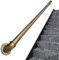 Treppenhandlauf, Antik-Messing-Metall-Treppenhandlauf, Heimwand-Innen-Loft-Handläufe für Indoor-Outdoor-Loft-Sicherheits-Handhaltegriff, Gold-Kupfer (Größe: 1 Fuß/30 cm)