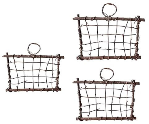 F Fityle Support Mural pour Plantes à Air, Support de Cadre pour Plantes à Air, Accessoire Photo, Organisateur décoratif, Affichage Tillandsia pour Ferme