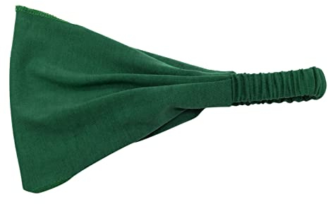 Tennisrucksack Herren elastisches Kopfwickel-Stirnband Bandana Schweißband Stirnband Damen (Green, One Size)