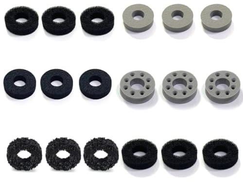 JTKREW 18 Stück Assist Ringe Kompatibel mit PS5,Thumbstick Stoßdämpfer,Steam Deck,PS4,Xbox Series X/S,Xbox One,Switch,Switch OLED,Switch Pro Controller Zielhilfe mit 4 Verschiedener Härtegrad