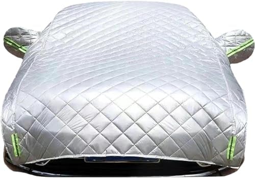 FelEa Auto-Außenabdeckung Universal-Halbautoabdeckung wasserdichte Halbgarage für Benz CLK 500/SLK 200 wetterfeste Auto Abdeckplane