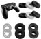 Nodcows 12 Stück Thumbstick Stoßdämpfer, Assist Ringe Kompatibel mit PS4/PS5 PRO XBOX Series X/S PSportal Controller Zubehör, Aim Controller Zielhilfe mit 6 Verschiedener Härtegrad
