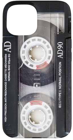 Vintage Music Audio Cassette Tape Retro 90s 80s 70s 60s Case for iPhone 15
