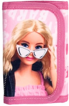 Portafoglio per bambini e ragazzi portafogli con portamonete e portatessere (per BARBIE)