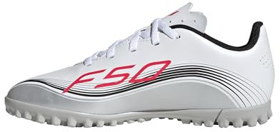 adidas F50 Messi Club Turf Football Boots Kids, FTWR White/Lucid red/Silver met, 2.5 UK Child