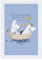 Moomin Poster mit Zitat Save Your Life im Moominland Snorkmaiden, A3, Wandkunst, Poster