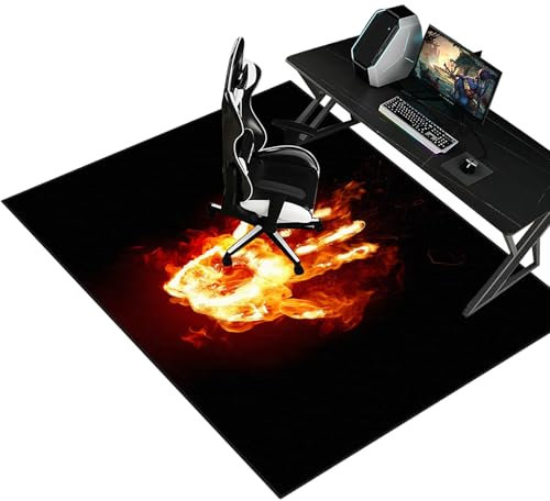 Fzamudng 200 x 230 cm Office Chair Mat for Carpet Low Pile Desk Chair Mat Gaming Chair Mat Carpet Protector Chair Mat Multi-Purpose Hard Floor Protector for Home and Office Non Slip