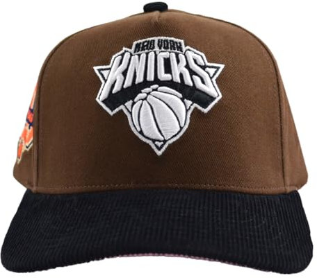 Mitchell & Ness NBA New York Knicks Casquette snapback Marron/Noir, marron, taille unique