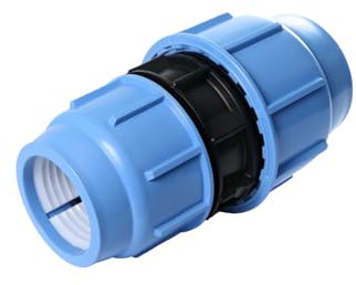 SAB Raccord de manchon réduit Ø 50 x 32, Raccords à compression BlueSeal 16 en PP, PN16, pour raccords de tuyauterie en polyéthylène, pour systèmes d'irrigation