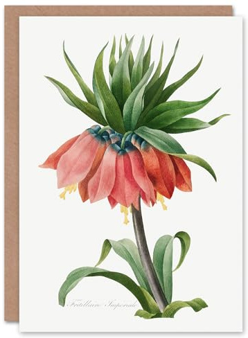 Artery8 Pierre-Joseph Redouté Art Card Crown Imperial Flower