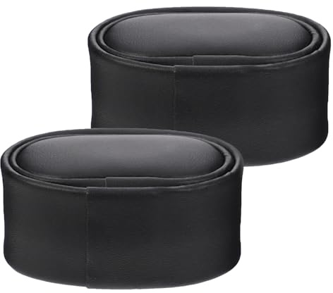 WATIIFUFU Automatisches Uhrenbewegerkissen Pu Schwarz 2 Stück Weiches Armband Uhrenpolster Für Mechanische Uhren Uhrenbeweger Zubehör Für Sicheres Aufbewahren