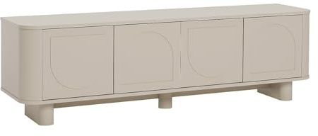 Vente-unique - Mobile TV con 4 ante - Tortora - BRISTANA