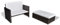 vidaXL Gartensofa Sitzgruppe Sofa Lounge Garnitur Gartenmöbel Hocker Gartenset Gartenbank Sitzbank Bank Sitzgarnitur Poly Rattan Braun