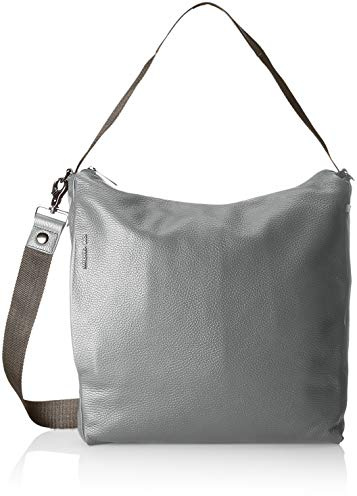 Mandarina Duck Damen Mellow Leather Tracolla Schultertasche Grau (Gargoyle)