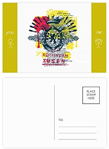 Graffiti Street Crown Löwe Highness Muster Freund Postkarten-Set Danksagungskarte Mailing Side 20 Stück