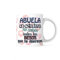 LINFORMAL Taza Desayuno con Frase 'En esta taza no caben todos los besos que te mereces' (Abuela) Ideal Taza original para regalar, para Café, Cerámica 350ml