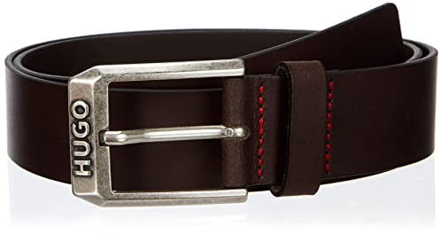 HUGO Herren Gelio-c_sz40 Gürtel, Dark Brown202, 110 EU