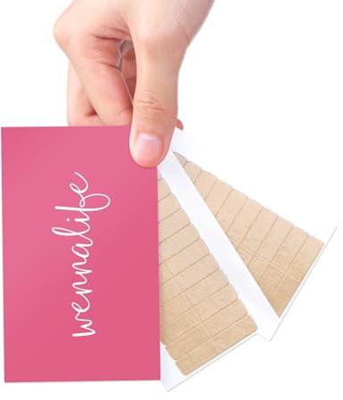 WENNALIFE Ersatztapes für Tape In Hair Extensions Ersatz Tapes für Tape Extensions Echthaar Doppelseitiges Tape Extensions klebeband Haar Klebeband für Haarverlängerungen, 24 Stück 4 x0,8 cm/Stück