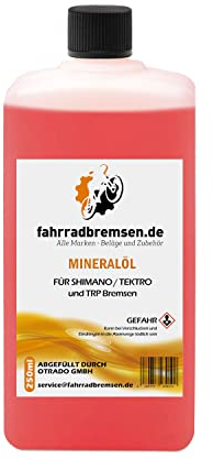 fahrradbremsen OTRADO - Mineralöl für Shimano Bremsen 250ml Flasche Bremsflüssigkeit hydraulische Scheibenbremsen Hydrauliköl