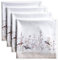 Maison d' Hermine Stoffservietten 100% Baumwolle (45cm x 45cm) Dekorative waschbare Servietten Ostern Tischservietten für Essen, Küche, Partys, Meadow Florals - Brown - Frühling/Sommer (4er Set)