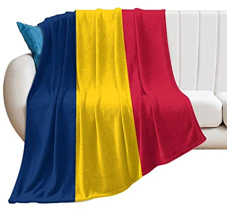 Higoss Decke mit Tschad-Flagge, Überwurf aus Plüsch, superweich, warm, Flanelldecke für Couch, Bett, Sofa, Stuhl, tolles Geschenk für Freunde, Männer, Frauen, 101,6 x 127 cm