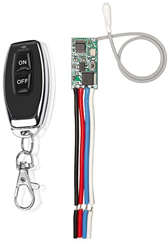 Kit de interruptor de luz inalámbrico, interruptor de control remoto, transmisor RF de 433 MHz y receptor, cierre momentáneo