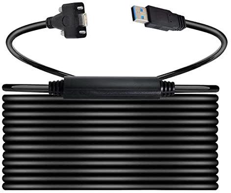 CY Cable USB-C USB 3.1 Type-C Dual Screws Locking to Standard USB3.0 Data Cable Mount Type for Camera Recorder