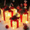 Quntis 3 Set LED Geschenkbox Weihnachten, Weihnachtsdeko Innen Strombetrieben, 60 warmweiße LEDs, beleuchtete Weihnachten Deko, Lichterdeko Geschenkpakete für Weihnachtsbaum Fensterbank Garten