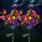 Solar Power Garden Lights, 2 Pack Butterflies Solar Flower Lights Outdoor Garden Stake, Pathway LED Lighting for Yard Lawn Decorations, IP65 Waterproof