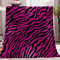 YBRAVO Kinderdecke Kuscheldecke Lila Zebra-Texturmuster Flauschige Decke für Kinder Geburtstag Geschenke Sofa Couch Wohn Bett Decken Sofaüberwurf überwurf Decke 70x100 cm