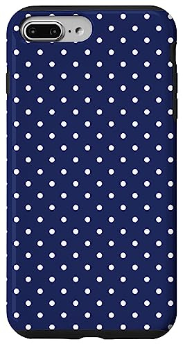 Polka Dot Blue And White Pattern Women Girls, Polka Dots Case for iPhone 7 Plus/8 Plus