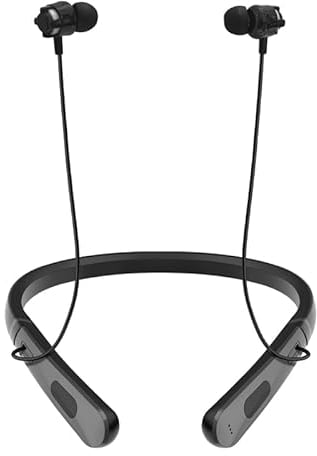 Amplificateur auditif professionnel tour de cou et casque Bluetooth en un seul ; environnement d'amplificateur de bruit plus fort, idéal pour les personnes âgées ou malentendantes