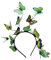 Feen-Fascinator für Damen und Mädchen, bunt, künstliche Schmetterlinge, Wildhaar, Reifen, Foto-Kopfschmuck