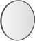 Espejo de Pared Redondo con Borde de Aluminio Negro de Estilo Moderno y Sencillo Adecuado para Decoración, Recibidor, Baño, Dormitorio, Tocador y Vestidor