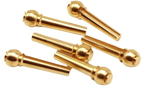 Gitarrensaiten, Metall, Stegstifte, Messing-Gitarrensaiten, feste Kegel-Saiten, Saitennägel, 6 Stück