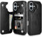 Coolden for iPhone 16 Plus Case Wallet Case with Card Holder Slot Shockproof Case Flip Folio Soft PU Leather Magnetic Closure Protective Case Cover Compatible with iPhone 16 Plus Phone Case (Black)