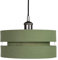 Contemporary Quality Olive Green Linen Fabric Triple Tier Ceiling Pendant Light Shade | 60w Maximum | Designer Style | 26cm Diameter by Happy Homewares