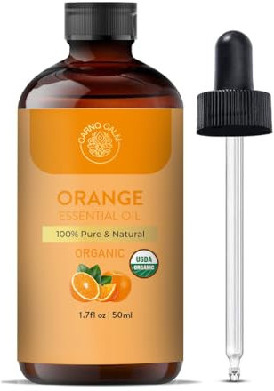 Carno Calm Sweet Orange Essential Oil 50ml Aromatherapy Sweet Orange Oil for Diffuser for Soap & Candle Making | 1.7 fl. Oz