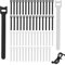 60PCS Cable Ties Excellent Strength and Durability Cable Tidy Reusable not Wear Out Easily Adjustable Cable Management for Tidying Up Pc Tv and Gadget Cables Tent Poles Backpacks Plants Stems.