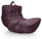 Aiire Pouf Poltrona Design XXL – Puffo per Sedersi in Velluto Persiano Premium Imbottito per Camera da Letto, Gaming o Relax – Puff a Sacco Moderno per Adulti o Bambini Viola
