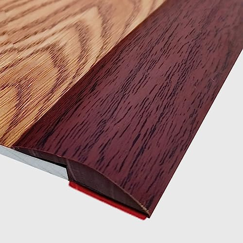 SBCGFY Threshold Strip Step Threshold Transition Strips, Wood Grain Finish PVC Carpet & Floor Edging Trim Strip Self Adhesive, for Laminate Doorway Edge, Sli(A 25m/82ft Length)