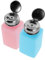 Amosfun 2pcs Push-Type Alcohol Bottle Dispenser Pump Refillable Solvent Pump Bottle Static Design for Cleaning Lab Use