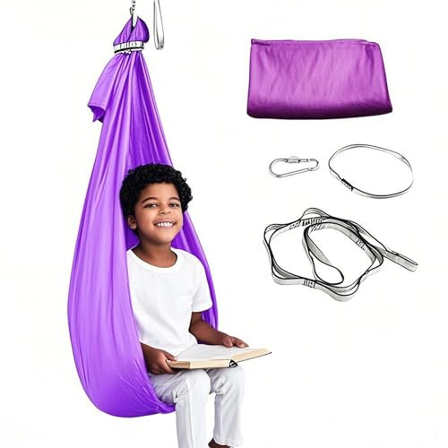 Sensorial - Hamaca Relajante para Niños | Portátil Suave para Jardín Patio Camping Aula Casa Árbol Guardería