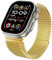 hoosouk Correa Milanesa Para Apple Watch Ultra 2 Para iWatch Series 10 9 8 7 6 5 4 SE Pulsera Correa(Gold,42 44 45 49mm)