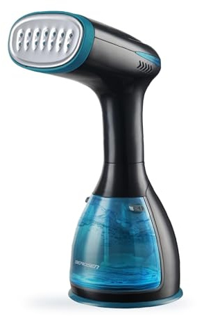 Berdsen Steamer Dampfglätter - 1500W 32g/min - Dampfbügel Dampfbürste Dampfbügeleisen Reisebügeleisen - Kompakt - Schwarz