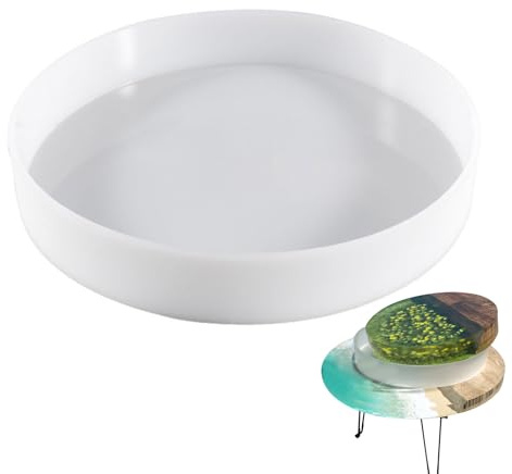 Generico Large Silicone Resin Casting - Round and Rectangular Casting for Epoxy Resin, DIY Reusable Silicone Mould for Trays, Chopping Boards for Chopping Boards, Mirrors